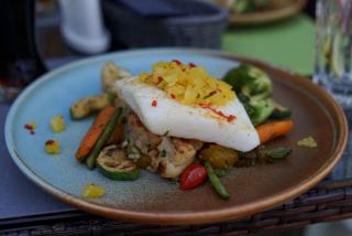 Julienne de légumes en papillote avec cabillaud ou poisson blanc
