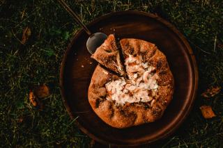 Tarte sarrasin rutabaga caramélisé et crème d'avoine bretonne